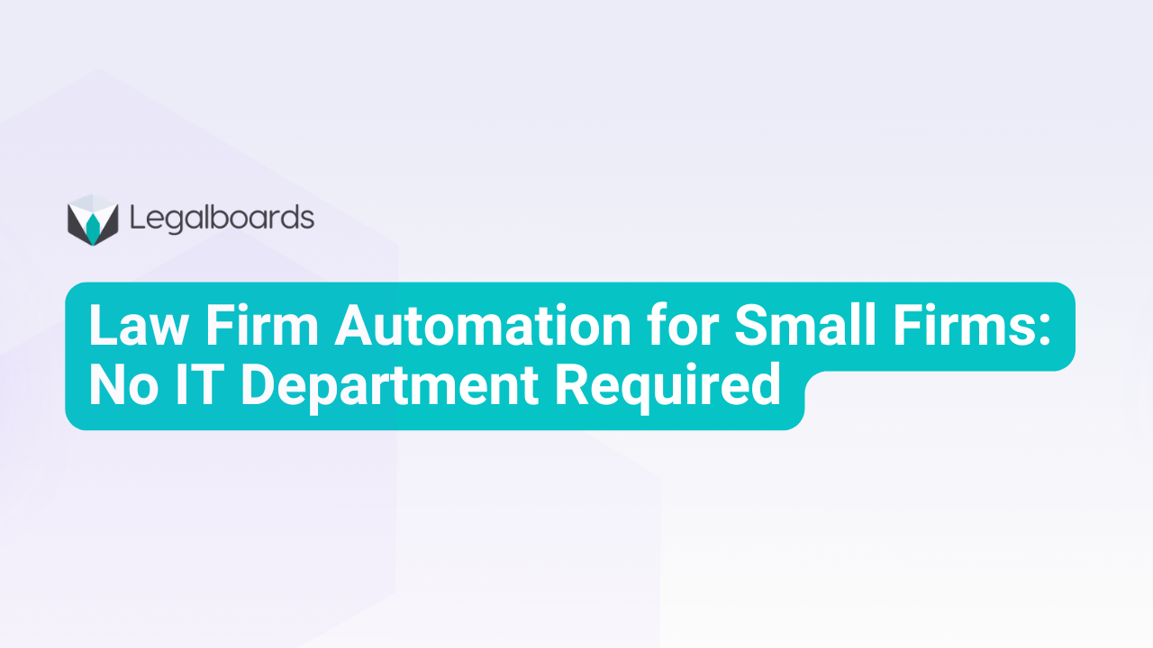 Law Firm Automation for Small Firms