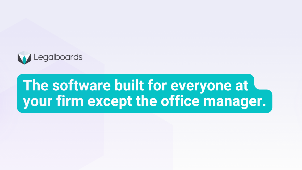 Office Manager Law Firm Software: The Gap